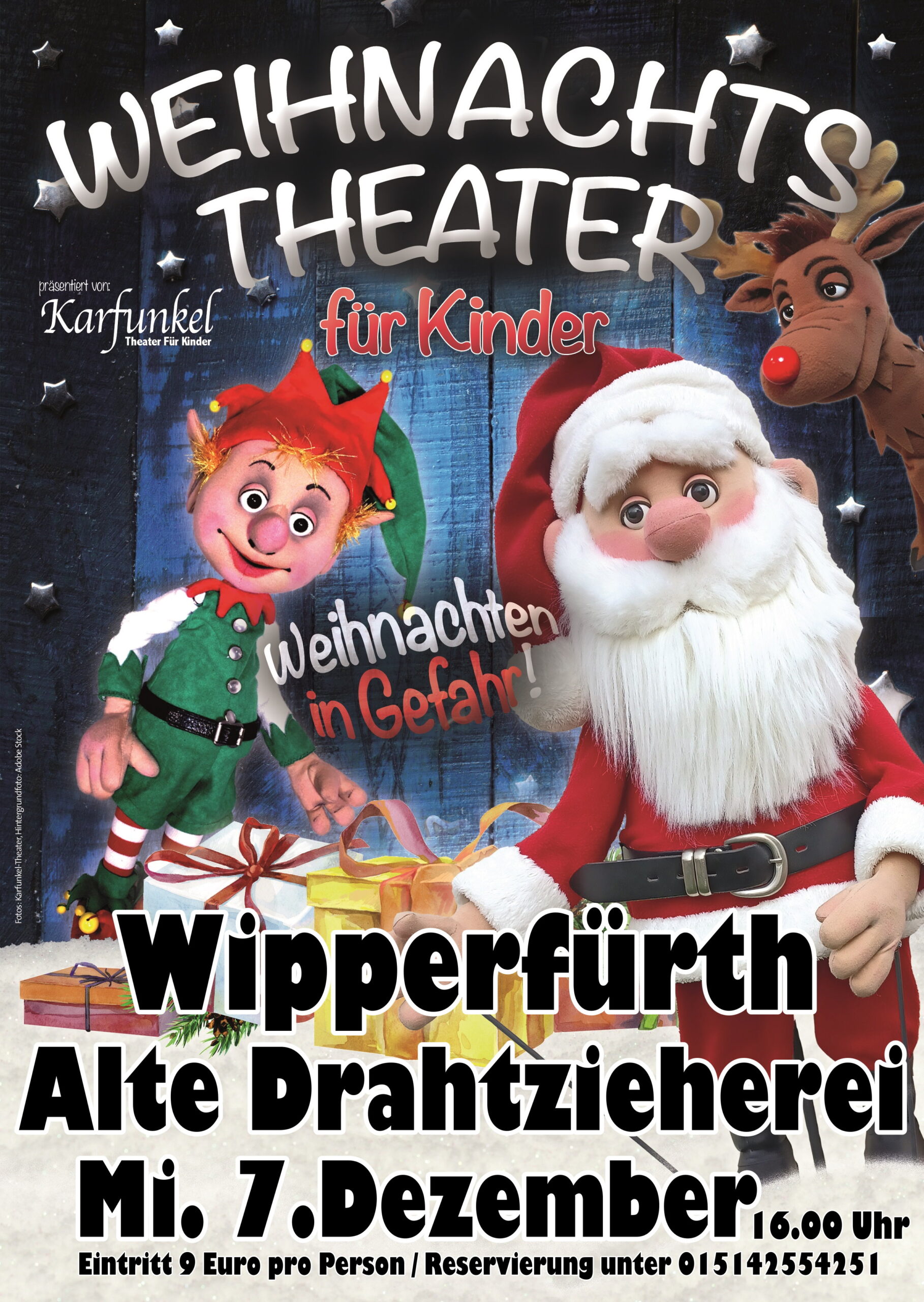 Weihnachten in Gefahr! 3 Karfunkel Figurentheater