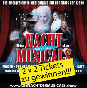 Gewinnspiel: die Nacht der Musicals